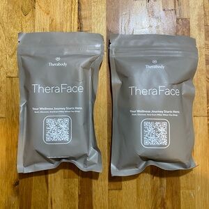 Two kits TheraFace/ Therabody travel-size skincare